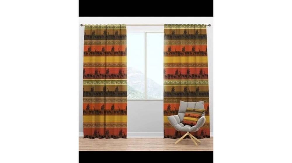 Designart 'African Wildlife" curtain